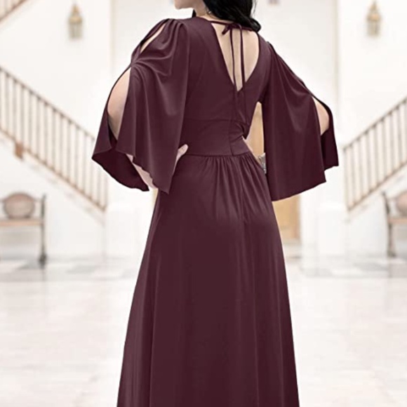 KOH KOH Plus Size Women's Long Bridesmaid Bridal Party Guest Cocktail Dress - Picture 4 of 11